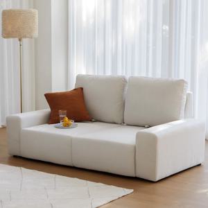 [리퍼]이브 기능성 가죽 3인용 소파 스윙 확장형 등받이