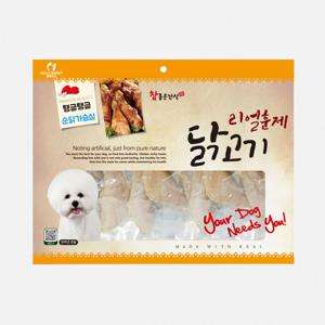 리얼훈제 대용량강아지간식 애견 반려견 육포 사사미 순닭가슴살 300g