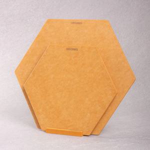 데일리 우드 원목 압축 도마 내추럴 육각 플레이트 2종 세트