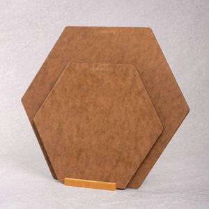 데일리 우드 원목 압축 도마 월넛 육각 플레이트 2종 세트