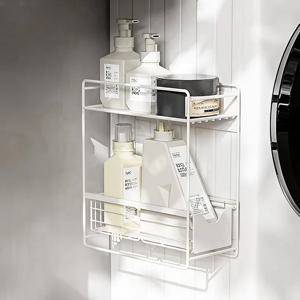 마그넷 베란다 드럼 건조기 세탁기 틈새 선반 (2단)