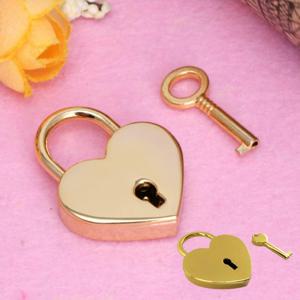 커플 선물 남산타워 다이어리 다용도 황금 하트 자물쇠 열쇠 2개