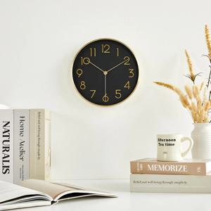 골든타임 벽시계 골드블랙25