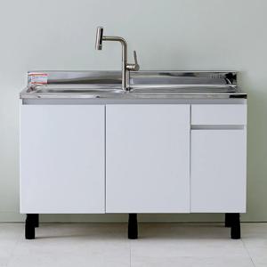 하우싱크 스텐 싱크대 1200 개수대 싱글볼(좌볼)