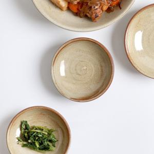 마루 분청 국산 도자기 민찬기 1호 12cm 4p세트