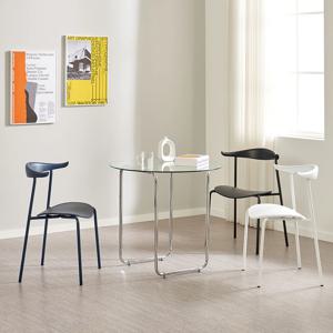 [리퍼] 카우 플라스틱 의자 인테리어 카페 디자인 식탁 의자 3colors