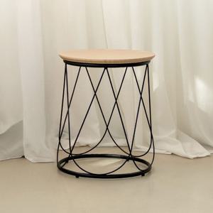 [리퍼] 라인 사이드 테이블 협탁 원형 간이 보조 티테이블