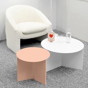 [리퍼] 미쏘 철재 사이드 테이블 소파 거실 침대 협탁 티테이블 2size