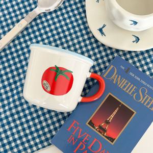 후르츠 토마토 믹스 손잡이 머그컵 350ml 귀여운 머그 토마토소품