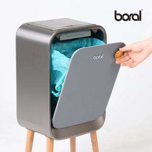 보랄 더블도어 센서 휴지통 20L HNZ-C107K