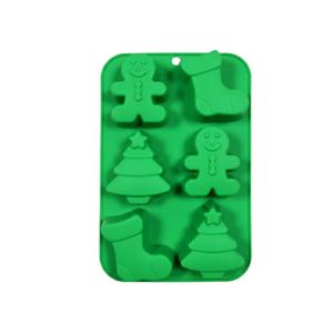 크리스마스 초콜렛 양갱 베이킹 실리콘몰드 베이직 6구