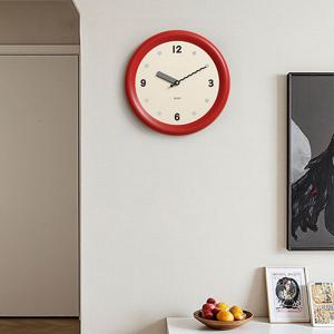 [해외] 북유럽 모던 원형 거실 벽시계 인테리어 거실 벽걸이시계  2colors 2size
