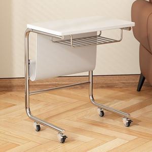 병원 침대 소파 이동형 스텐 수납 선반 사이드 책상 테이블