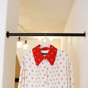 허니 25파이 일자 파이프 벽고정 행거 옷가게 맞춤 주문 제작 헹거 의류 매장용 국산 철제