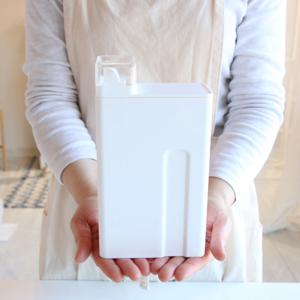 깔끔한 화이트 세제 소분 용기 세탁 세제 통 가루 액체 세제 리필