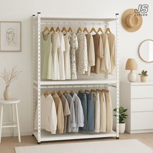 스탠드 드레스룸 옷걸이 행거 2단 대용량 코너 시스템 옷장 이불 수납장 키큰 옷장 정리함