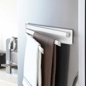 주방 자석 무타공 접이식 행주 수건 타올 건조대 걸이