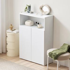 토니 800 슬림 키높은 수납장 상부오픈형 거실 다용도 침대옆 수납장