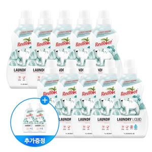 대용량 세트 (10+2) 유기농 안심세제 고농축 세탁세제 1L