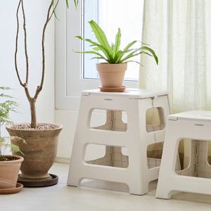 핸디 원터치 폴딩 스툴 L 사다리 발판 간이의자 접이식 의자