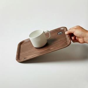 국내생산 논슬립 우드 스타일 사각 쟁반 카페 플레이팅 트레이 (6size)