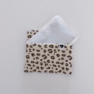 호피 무늬 핫팩 생리대 미니 파우치 2color