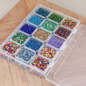 30칸 개별 수납 파츠 보관함 케이스 네일팁 스톤 비즈 구슬 파트 나사 정리함