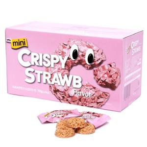 미니 크리스피 딸기링 700g 대용량 사무실간식 오트밀 과자 개별포장 시리얼