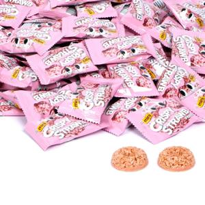 미니 크리스피 딸기링 200개 대용량 사무실간식 오트밀 과자 개별포장