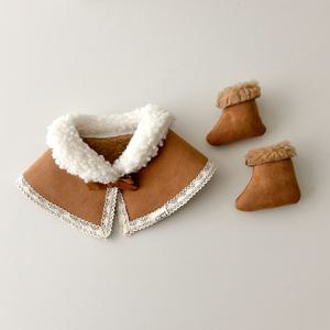 겨울 에스키모 무스탕 케이프 강아지/고양이겸용