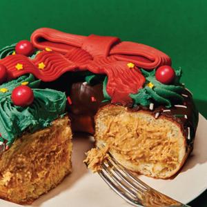 크리스마스 점보 도넛 케이크