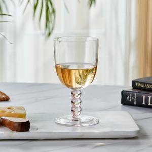 오브제 버블 크리스탈 고블렛잔 240ml PINK