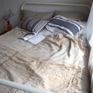 뉴트럴 모노톤 클래식 대형 소파커버/러그/블랭킷