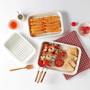 [리퍼]세라믹 밧드 트레이 세트 발뮤다 오븐용 그릇 에어프라이어용기 3size