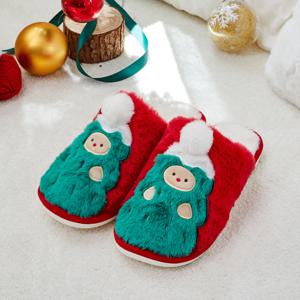 크리스마스 버터곰 트리 슬리퍼 FREE 레드