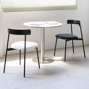 [리퍼] 캘리 체어 철제 패브릭 인테리어 카페 식탁 모던 의자