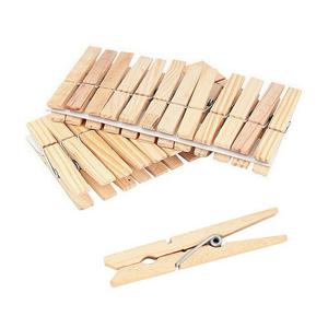 미니 나무 집게 24P ( 우드 사진클립 인생네컷걸이 미술재료 메모걸이 포토장식 벽장식 )