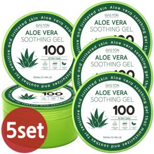 [1+1+1+1+1]알로에베라 수딩젤100(300mlX5)보습,피부진정,탄력효과