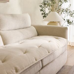 누베 린넨 헤링본 소파패드 4인