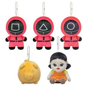 오징어 게임 캐릭터 인형 키링 13cm (병정/영희/저금통)