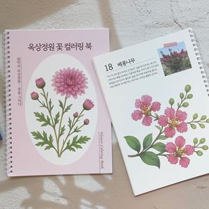 어른 어르신 시니어 색칠공부 꽃 컬러링북 Flower 색칠 그림 책 북 놀이 만들기 도안