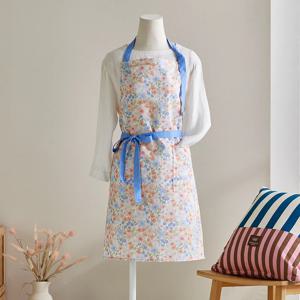 블루 플라워 생활방수 앞치마