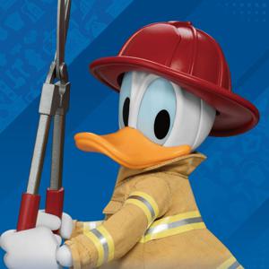 디즈니 DAH-104 소방관 도널드덕 액션 피규어