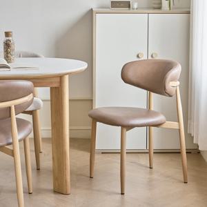 클로드 PU 체어 오크