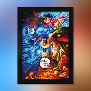 귀멸의 칼날 무한성편 키비주얼 직소퍼즐 액자세트 500피스 극장판