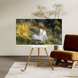 이젤큐빅스 화이트에디션 81cm(32인치) HD TV 구글 스마트 이젤 tv 거치대 이젤형