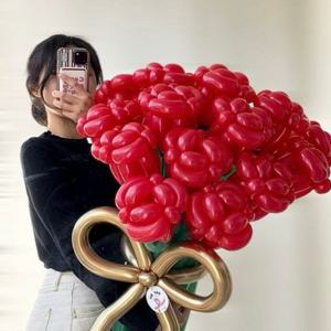 완제품출고 빅장미 풍선꽃다발 꽃다발 기념일풍선 생일풍선 학예회 발표회 파티풍선