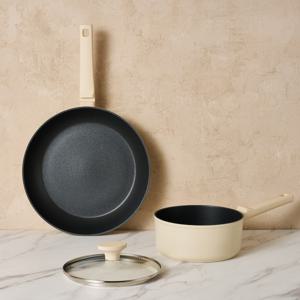 WOW 넌스틱코팅 인덕션겸용 냄비 프라이팬 2P 편수18,팬28