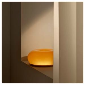 바름블릭스트 LED탁상스탠드 벽등 도넛조명 무드등 오렌지 30cm