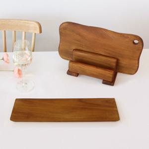 티크 항균 원목도마 3종 세트 (버블중+회접시+거치대3구)